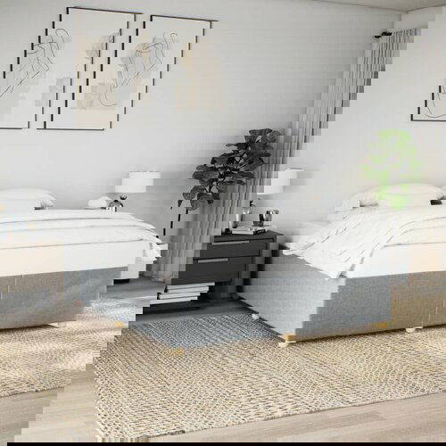 VidaXL Okvir kreveta bez madraca svjetlosivi 180x200 cm od tkanine Slike