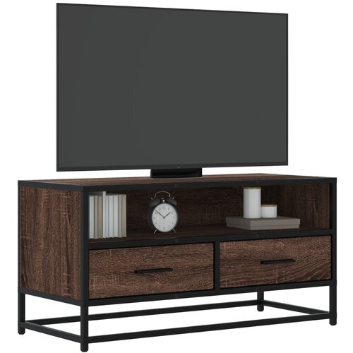 TV ormarić boja smeđeg hrasta 80x34,5x40 cm konstruirano Cene