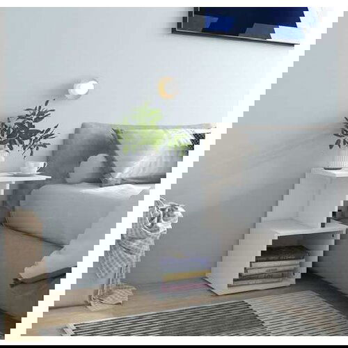  Nočna omarica 2 kosa bela 35x35x55 cm iverna plošča Cene