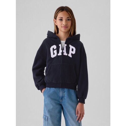 GAP Children's fleece oversized sweatshirt with logo - Girls Cene