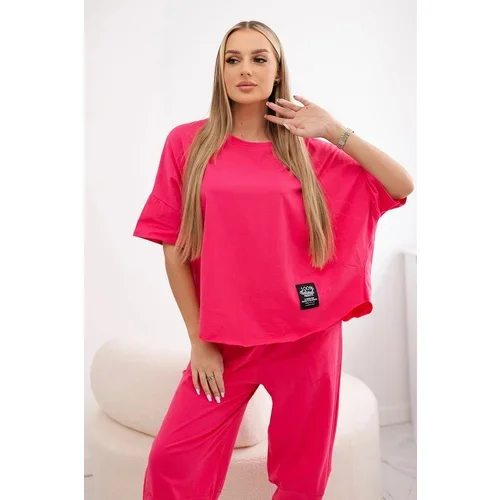 Kesi Women's set T-shirt + pants - pink