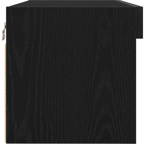  Set TV komoda Crni hrast 80 x 30 x 30 cm Konstruirano drvo Slike
