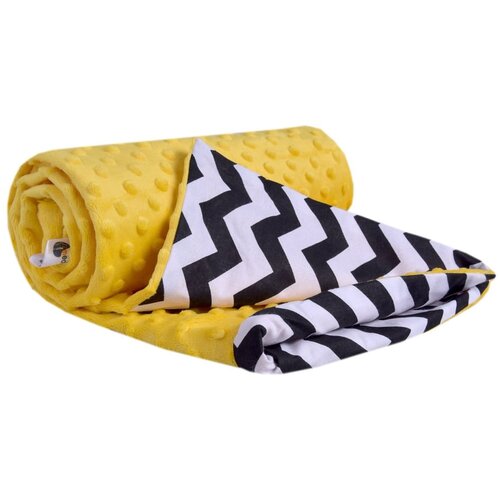 Medi Partners Blanket 75x100 cotton + minky – Zygzag + yellow minky Cijene