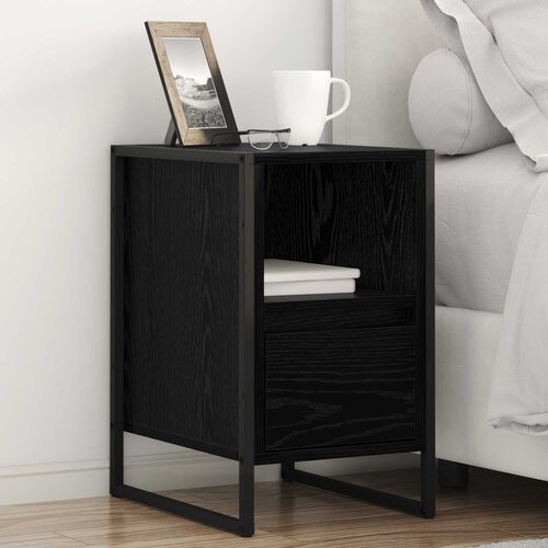  Noćni ormarić s ladicama 2 pcs Crni hrast 39,5 x 30 x 50 cm Cijene