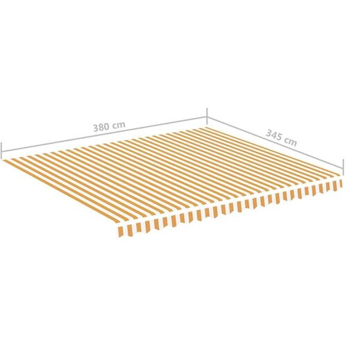  Zamjenska tkanina za tendu žuto-bijela 4 x 3 5 m Slike