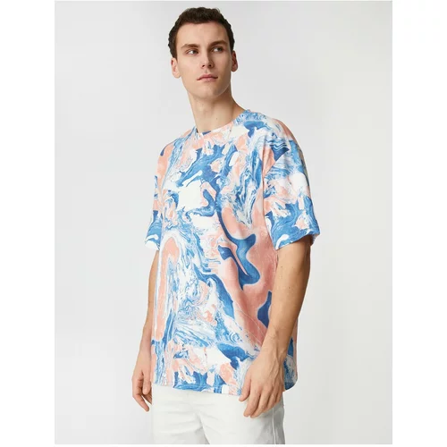 Koton T-Shirt - Turquoise - Oversize