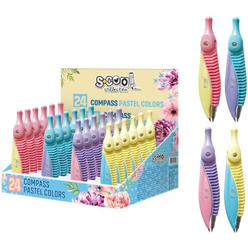 Scool šestar Pastel SC2752, 24 komada Cene