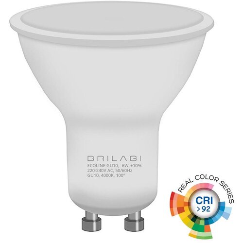  LED sijalica ECOLINE GU10/6W/230V 4000K CRI 92 - Brilagi Cene