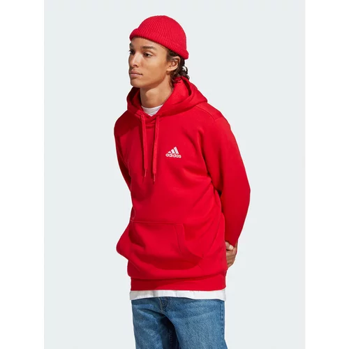Adidas Jopa Essentials Fleece Hoodie H47018 Rdeča Regular Fit