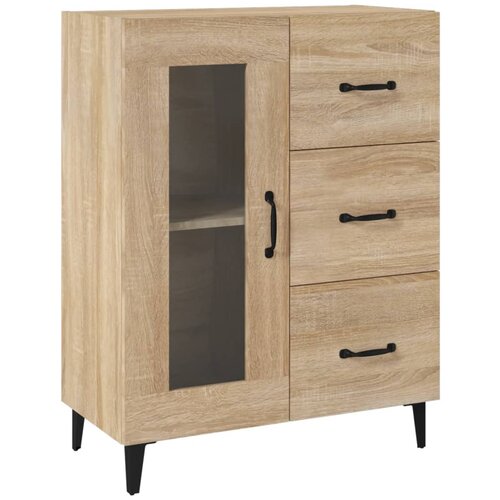 vidaXL Komoda sonoma hrast 69,5x34x90 cm inženirski les, (20654625) Cene