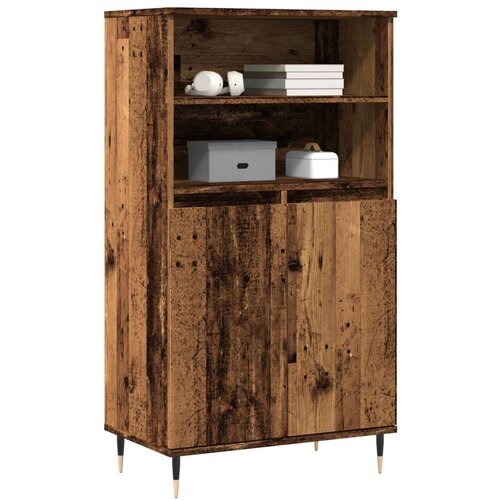 vidaXL Visoka komoda boja staro drvo 60x36x110 cm konstruirano drvo Cijene