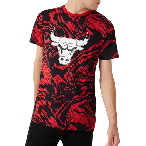 New Era muška Chicago Bulls Oil Slick Print majica