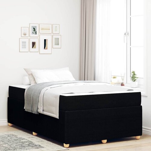 vidaXL Krevetna konstrukcija Ostalo Crna 120 x 200 cm tkanina Cene
