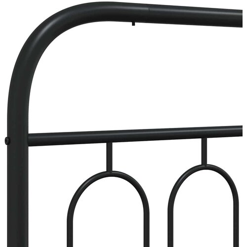  Metalno zamjensko uzglavlje crno 100 cm Slike