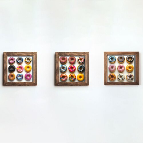 Wallity slika UKZM062, 3 dela, 16 x 16 x 2 cm Slike