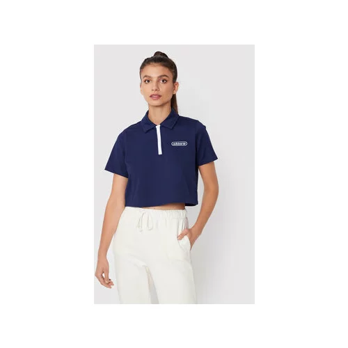 Adidas Polo majica Crop HL6572 Mornarsko modra Relaxed Fit