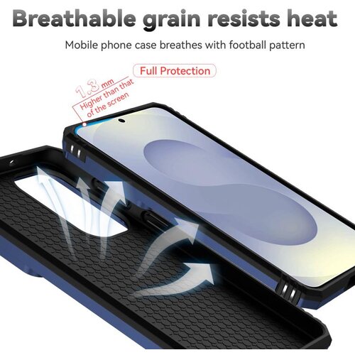 SUNSKY Hybrid Armor ovitek za Samsung S26 Plus, Moder Slike