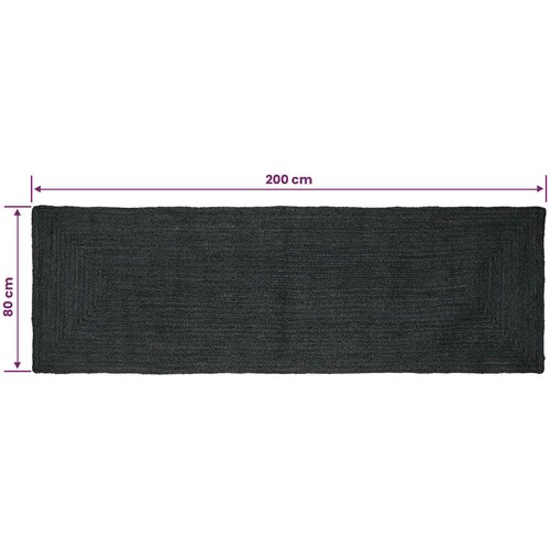  Tepisi za područja Pravokutni Tamnosiva 80 x 200 cm Juta Slike