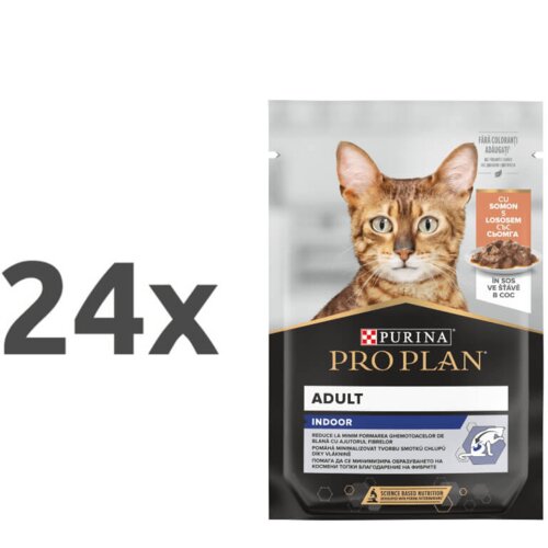 Purina Pro Plan Housecat Adult vrečka - losos - 85 g 24 x 85 g Slike