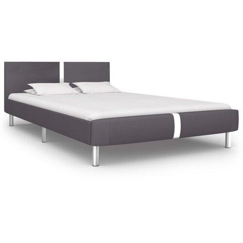  Posteljni okvir sivo umetno usnje 140x200 cm Slike