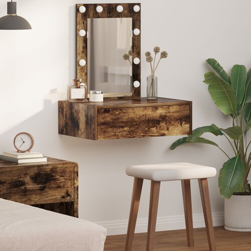 vidaXL dimljeni hrast trden les 60 x 40 x 70 cm toaletna enota Cene