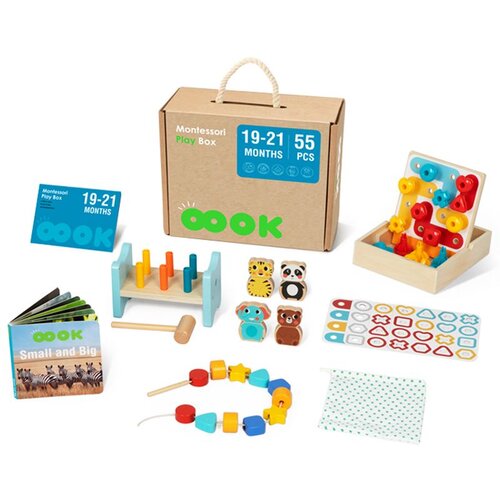 Tooky Toy box xxl kutija montessori obrazovna 7u1 senzorna 19-21 mjesec. Cene