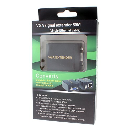 EXTENDER VGA extender 60m cat5/cat5e ( 105-47 ) Slike