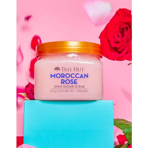 TREE HUT Shea Sugar Scrub Moroccan Rose sladkorni piling z karitejevim maslom 510 g Slike