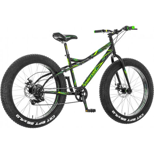 Visitor bicikl fat bike military mtb 26 7 brzina zeleno-naradžasta FAT262D2STR Slike