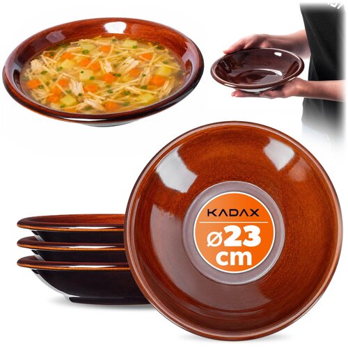 KADAX Globok krožnik za večerjo 23 cm Komplet 4 keramičnih krožnikov, (5000355390) Cene