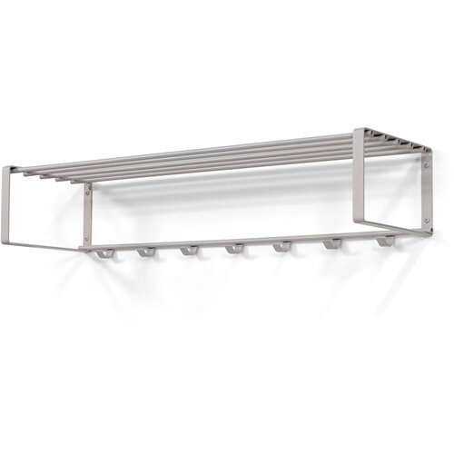 Spinder Design Siva/bež metalna zidna vje&amp;scaron;alica s policom Rex &amp;ndash; Slike