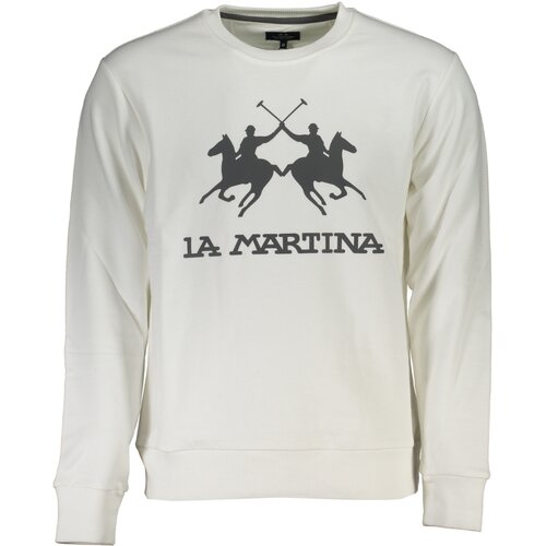 La Martina MEN&amp;amp;#39;S WHITE ZIPLESS SWEATSHIRT Slike