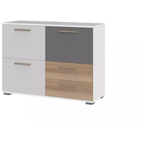 Jela KOMODA C5-Perla siva mat lak/grafit mat lak/pacifik oreh Slike