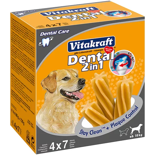 Vitakraft Dental 3in1 medium multi pakiranje - Varčno pakiranje: 3 x (4 x 180 g)
