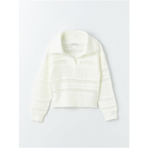 LC Waikiki Polo Neck Openwork Long Sleeve Women&amp;#039;s Knitwear Sweater Slike