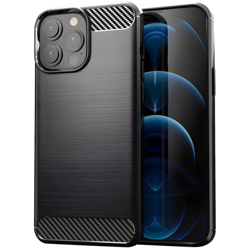IZMAEL.eu Futrola Carbon Shield TPU za Apple iPhone 13 Pro Max - Crna Cene