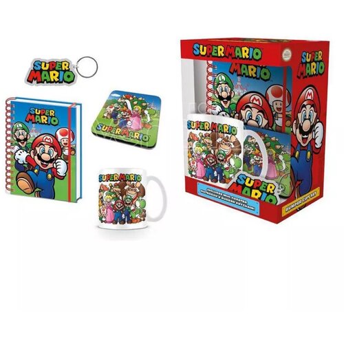 Pyramid International Super Mario - Bumper Gift Set (Mug, Coaster, Keychain, Notebook) outlet Slike