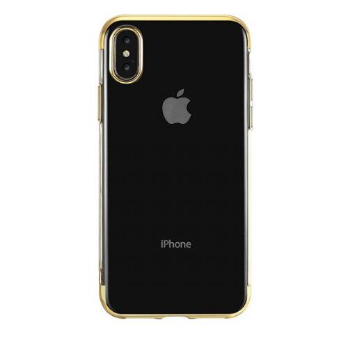 Nillkin elegance tanek silikonski ovitek za Samsung Galaxy A51 A515 - prozoren z zlatim robom Cene