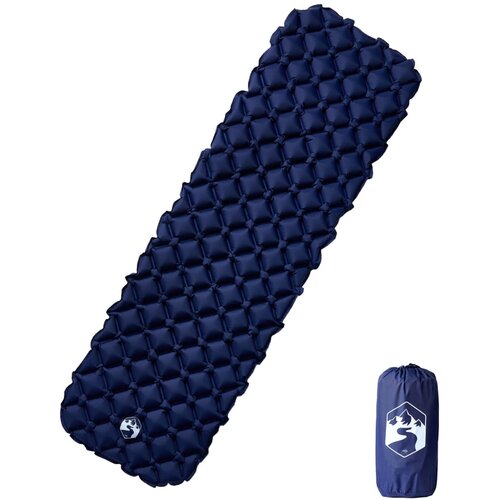 vidaXL Madrac na napuhavanje za kampiranje 1 osoba modri 190x58x6 cm Cijene