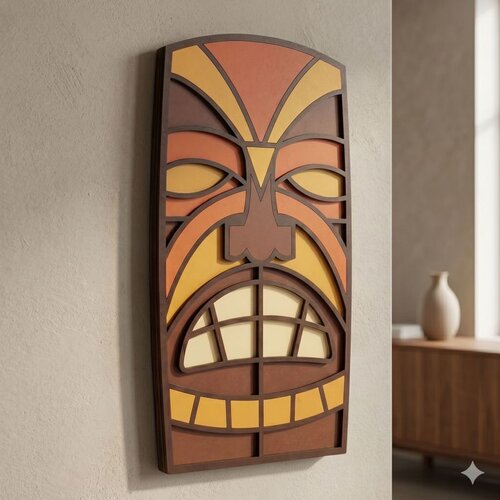WALLXPERT Okha - 33 x 68 Multicolor Decorative Framed MDF Painting Cene