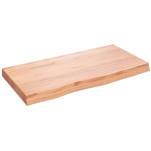 vidaXL Zidna polica svjetlosmeđa 80 x 40 x 6 cm od obrađene hrastovine Cijene