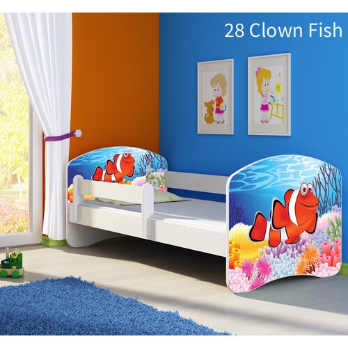  Dječji krevet ACMA s motivom, bočna bijela 180x80 cm 28 Clown Fish Cijene