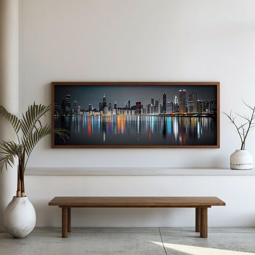 WALLXPERT FAH143-120 Multicolor Decorative Framed MDF Painting Cene