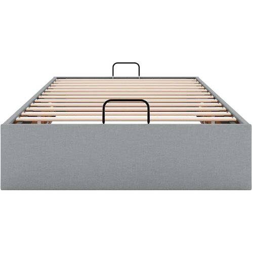VidaXL okvir za krevet bez madraca svjetlosivi 80x200 cm od tkanine Slike