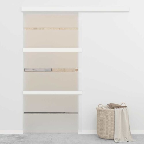 Furnova Drsna vrata ESG steklo in aluminij 102,5x212 cm srebrna, (21944644) Cene