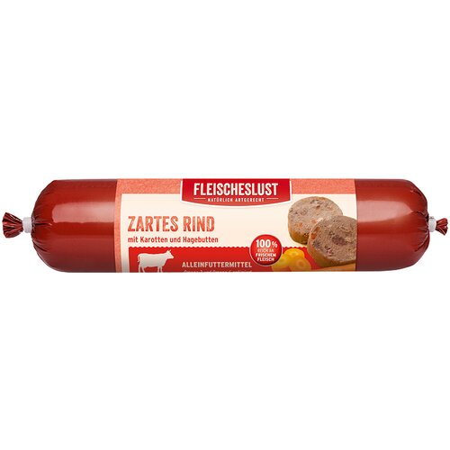 Fleischeslust brez žit 6 x 800 g - Govedina s korenjem in &amp;scaron;ipkom Slike