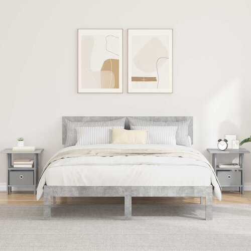  Noćni ormarić s ladicama 2 pcs Betonski sivi 41 x 40 x 45 cm Cene