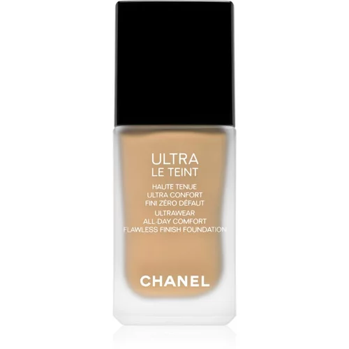 Chanel Ultra Le Teint Flawless Finish Foundation dolgoobstojni matirajoči tekoči puder za poenotenje tona kože odtenek B50 30 ml