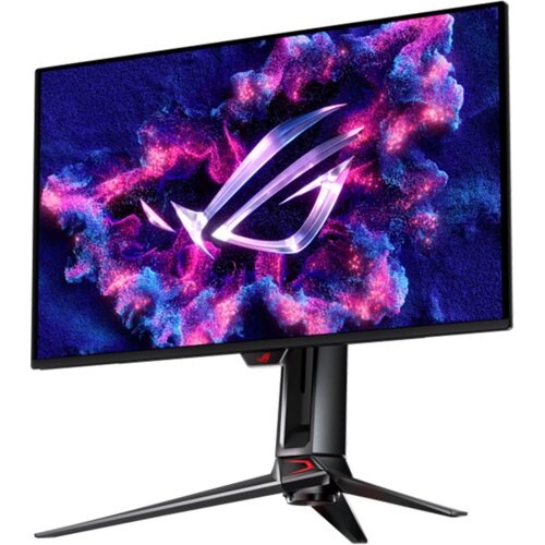 Asus ROG swift oled PG27UCDM gaming monitor - 67.3cm (27&amp;quot;/26.5&amp;quot; vidno), 4K uhd (3840 x 2160), qd-oled panel, 240Hz, 0.03ms (gtg), g-sync kompatibilen, HDR400, 99% DCI-P3, usb-c pd 90 w - 90LM0B30-B01971 Slike