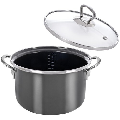 Orion Emajliran lonac s poklopcem 5 l Metalic &amp;ndash; Slike